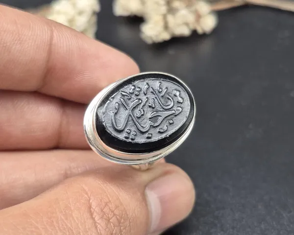 Black_Agate_925_Sterling_Silver_Ya_Jabbar_Engraved_Ring_For_Men