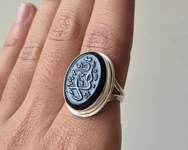 Black_Agate_925_Sterling_Silver_Ya_Jabbar_Engraved_Ring_For_Men