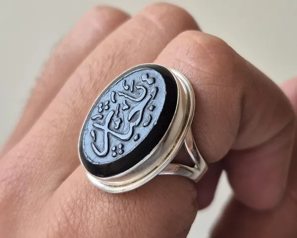 Black_Agate_925_Sterling_Silver_Ya_Jabbar_Engraved_Ring_For_Men