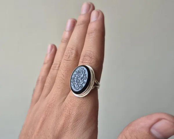 Black_Agate_925_Sterling_Silver_Ya_Jabbar_Engraved_Ring_For_Men