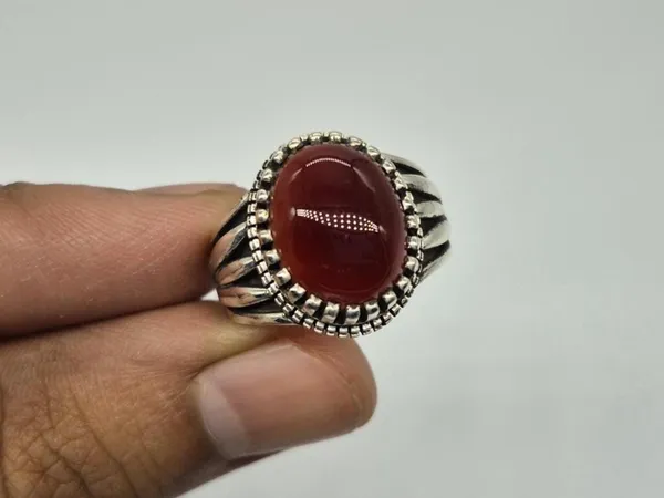 Red_Agate_Sterling_Silver_Handcrafted_Ring_For_Men_,_Aqeeq_Ring