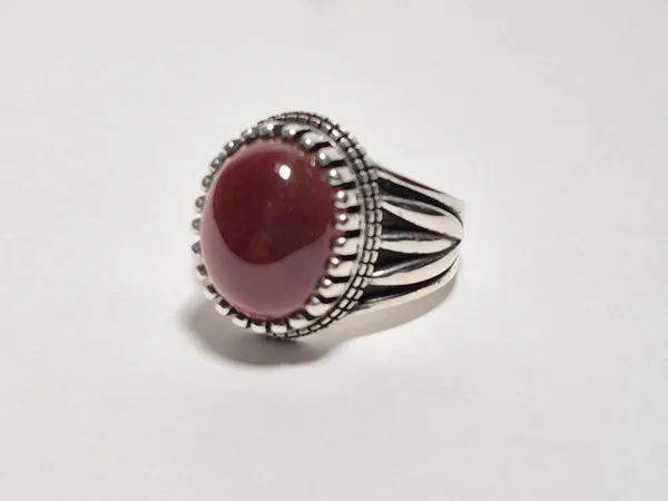 Red_Agate_Sterling_Silver_Handcrafted_Ring_For_Men_,_Aqeeq_Ring