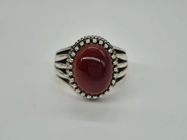 Red_Agate_Sterling_Silver_Handcrafted_Ring_For_Men_,_Aqeeq_Ring