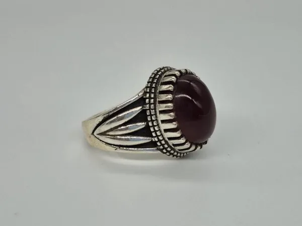 Red_Agate_Sterling_Silver_Handcrafted_Ring_For_Men_,_Aqeeq_Ring