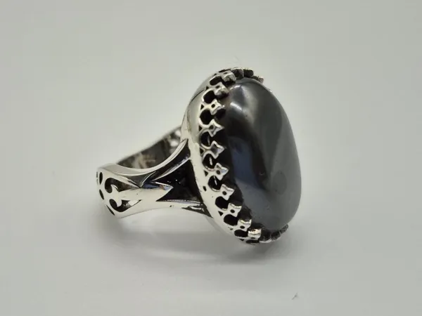 Black_Hematite_Sterling_Silver_Ring_For_Men