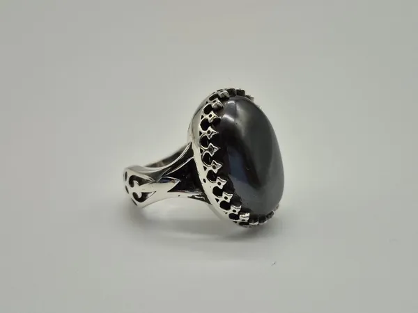 Black_Hematite_Sterling_Silver_Ring_For_Men
