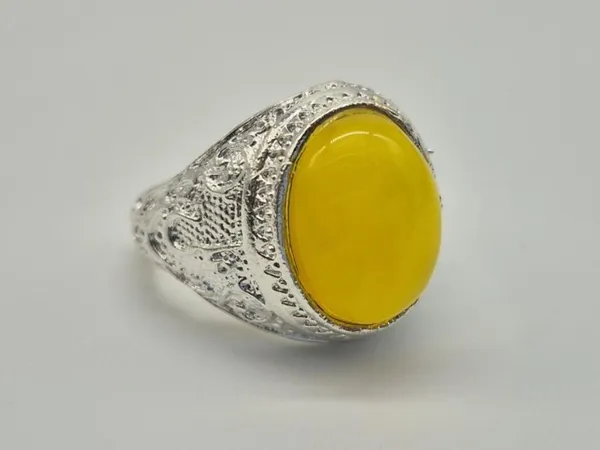925_silver_Islamic_Aqeeq_(Agate)_Ring,_Islamic_Ring,_ALI_Ring,_aqeeq,_Yellow_Aqeeq_Ring,_Islamic_Jewelry,_Natural_Aqeeq_Ring,_Muslim_Ring,_Agate_,_