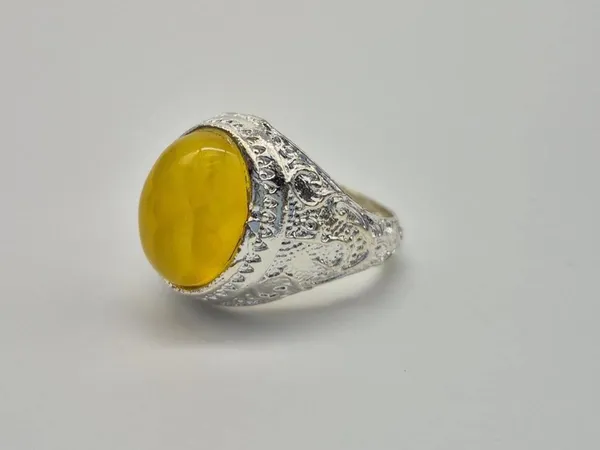 925_silver_Islamic_Aqeeq_(Agate)_Ring,_Islamic_Ring,_ALI_Ring,_aqeeq,_Yellow_Aqeeq_Ring,_Islamic_Jewelry,_Natural_Aqeeq_Ring,_Muslim_Ring,_Agate_,_