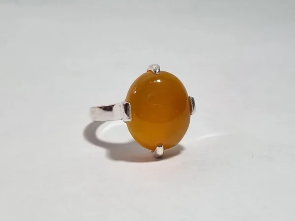 Yellow_Agate_Silver_Handcrafted_Islamic_Ring_For_Men