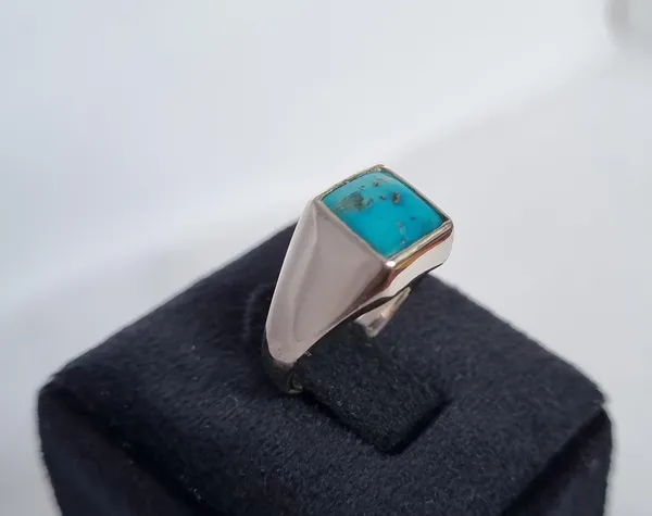 Sky_Blue_Turquoise_Sterling_Silver_Signet_Ring_For_Men