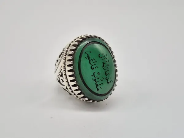 Green_Agate_Sterling_Silver_Arabic_Calligraphy_Ring_For_Men