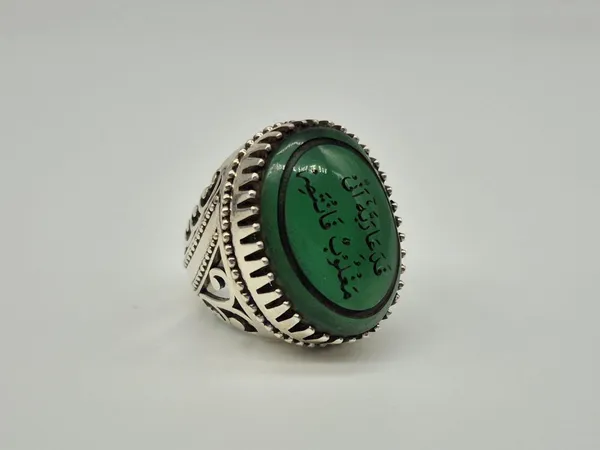 Green_Agate_Sterling_Silver_Arabic_Calligraphy_Ring_For_Men