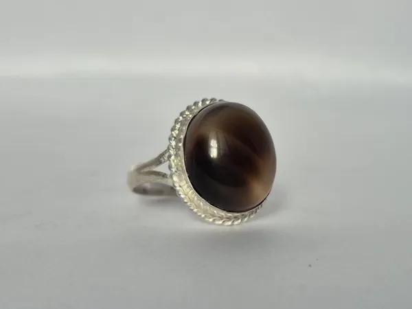 Black_Agate_Silver-Plated__Suleimani_Aqeeq_Ring_For_Men