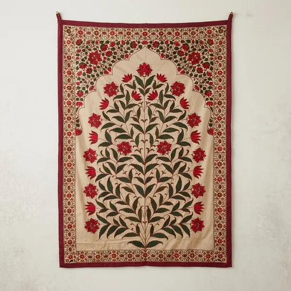 Cotton_Mughal_Floral_Embroidery_Tree_Of_Life_Wall_Hanging