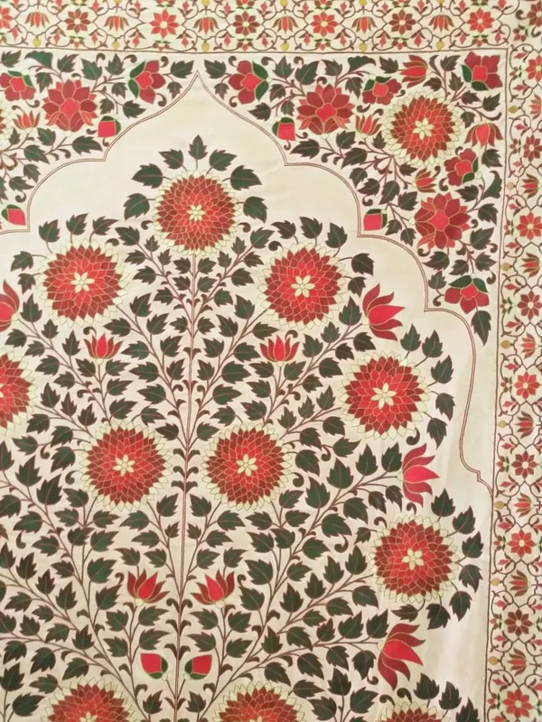 Silk_Thread_Mughal_Embroidery_Floral_Tree_Of_Life_Wall_Hanging