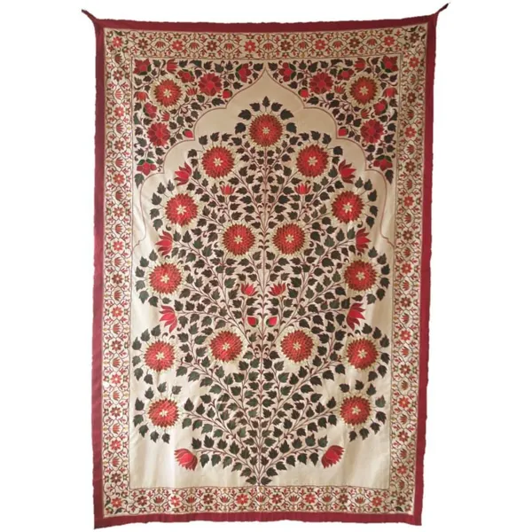 Silk_Thread_Mughal_Embroidery_Floral_Tree_Of_Life_Wall_Hanging