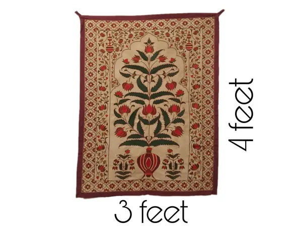 Silk_Mughal_Handmade_Embroidery_Floral_Wall_Hanging