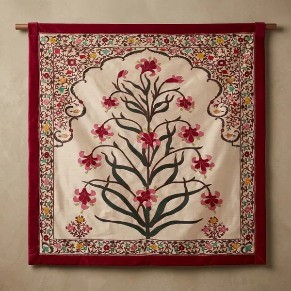 Silk_Mughal_Embroidered_Tree_Of_Life_Wall_Hanging