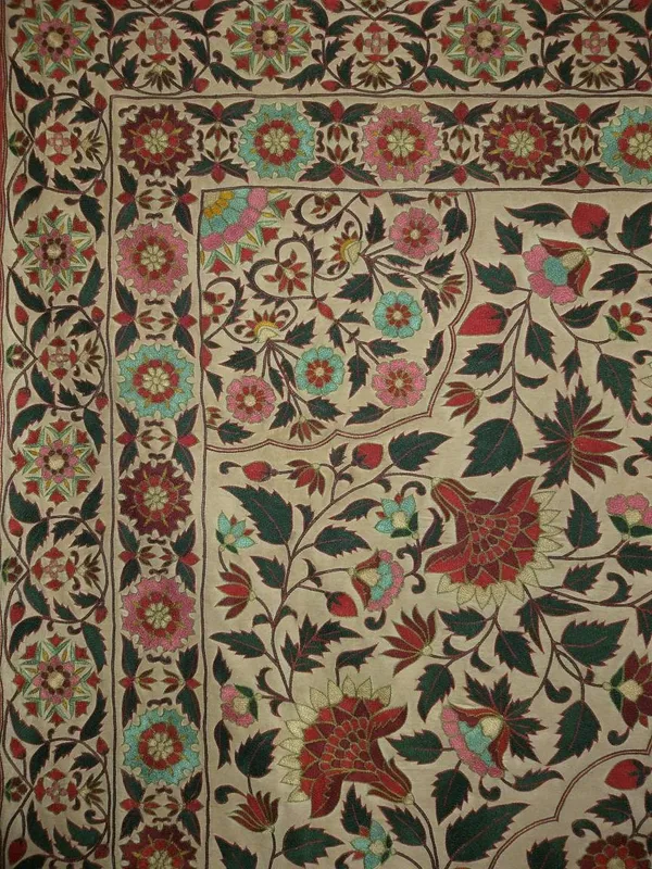 Silk_Mughal_Tree_Of_Life_Floral_Embroidered_Wall_Hanging