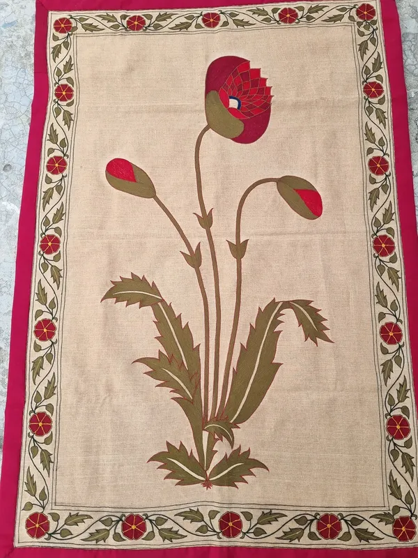 Cotton_Mughal_Floral_Tree_Of_Life_Embroidered_Wall_Hanging