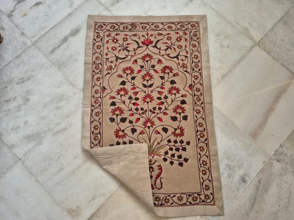 Silk_Mughal_Floral_Tree_Of_Life_Embroidery_Wall_Hanging