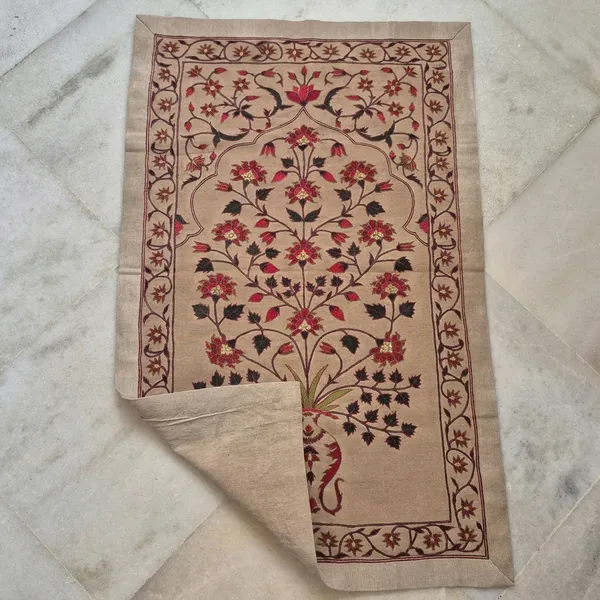 Silk_Mughal_Floral_Tree_Of_Life_Embroidery_Wall_Hanging