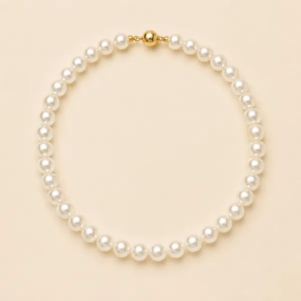 White_Freshwater_Pearl_Round_Loose_Beads_Pendant