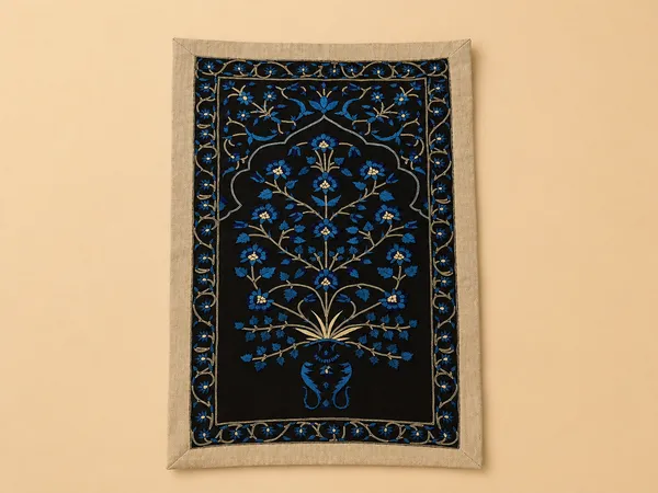 Silk_Mughal_Bohemian_Floral_Tree_Of_Life_Embroidered_Wall_Hanging