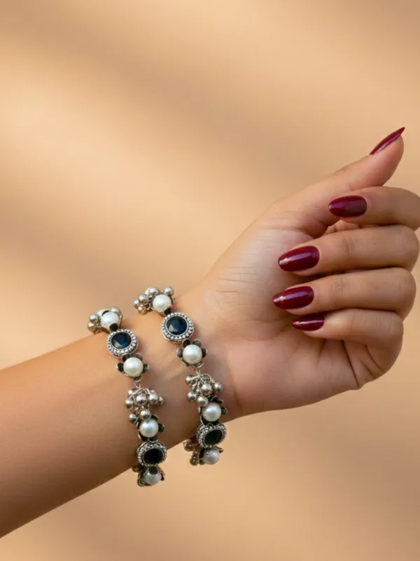 2Pcs_Silver_Toned_Adjustable_Traditional_Bangles