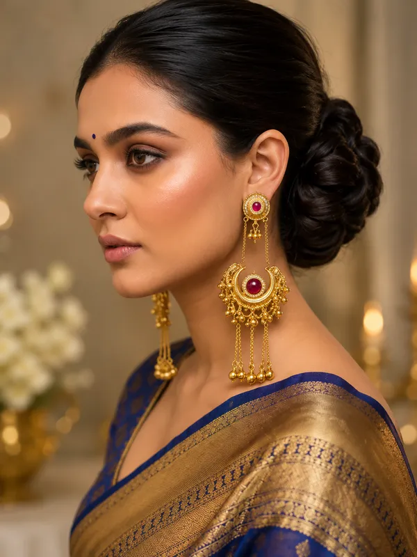 Kashmiri_Gold_Plated_Drop_Earrings