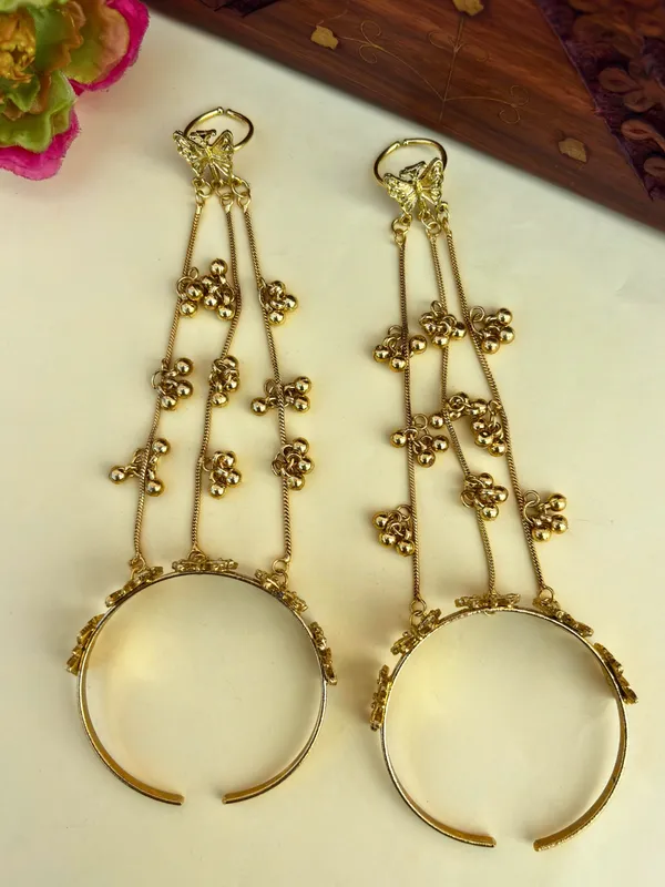 Butterfly_Ghungroo_Brass_Hathphool_Adjustable_Statement_Hand_Jewellery