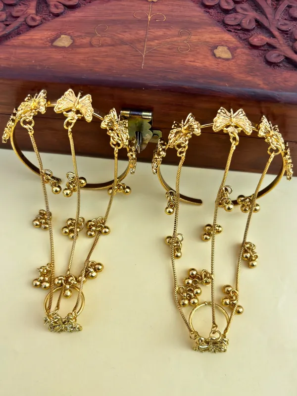 Butterfly_Ghungroo_Brass_Hathphool_Adjustable_Statement_Hand_Jewellery