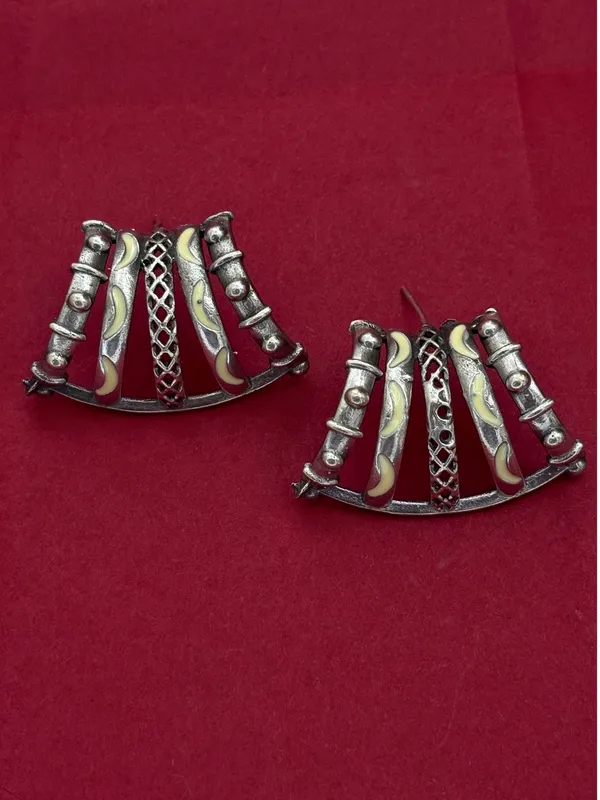 Oxidised_Silver-Plated_Crescent_Design_Studs_Earrings