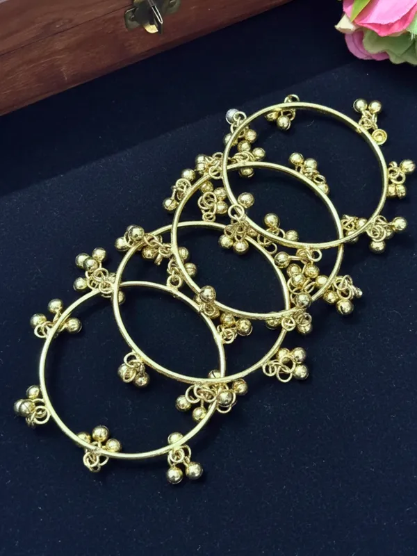 Set_Of_4_18K_Gold_Plated_Ghungroo_Traditional_Bangles