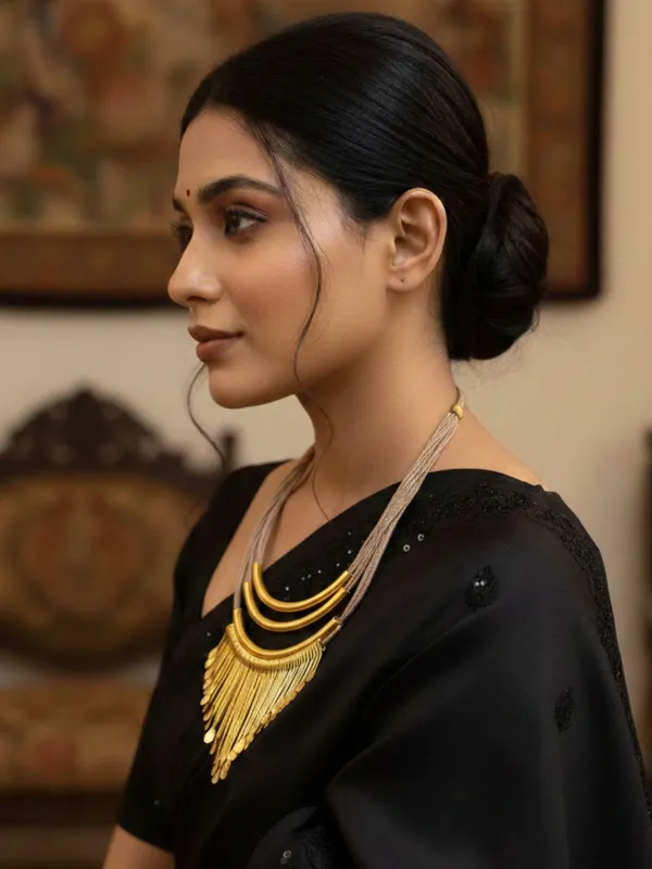 Brass_And_Jute_Oxidised_Gold_Studded_Crochet_Necklace