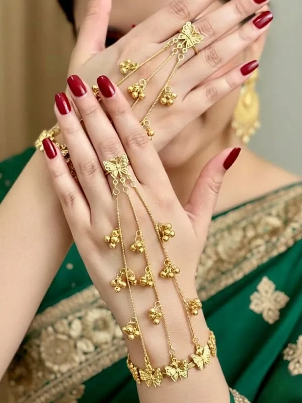 Butterfly_Ghungroo_Brass_Hathphool_Adjustable_Statement_Hand_Jewellery