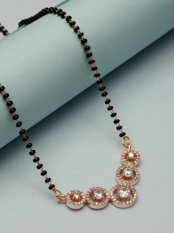 18K_Rose_Gold_Plated_Ad_&_Cz_Studded_Mangalsutra_Necklace_With_Black_Beads