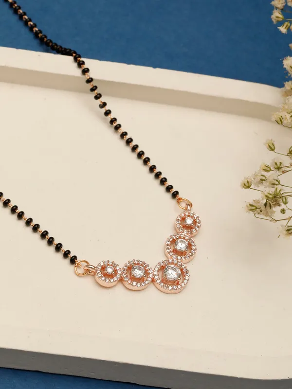18K_Rose_Gold_Plated_Ad_&_Cz_Studded_Mangalsutra_Necklace_With_Black_Beads
