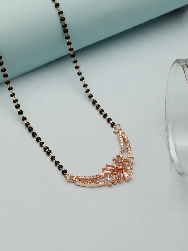 18K_Rose_Gold_Plated_Ad_&_Cz_Studded_Mangalsutra_Necklace_With_Black_Beads