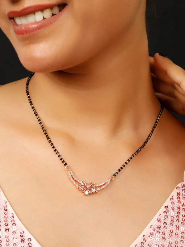 18K_Rose_Gold_Plated_Ad_&_Cz_Studded_Mangalsutra_Necklace_With_Black_Beads