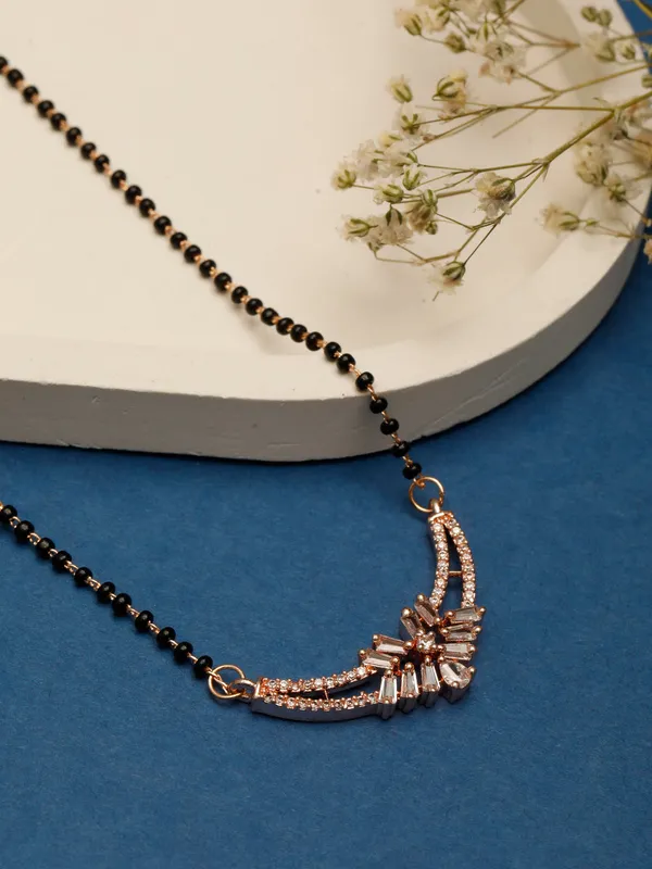 18K_Rose_Gold_Plated_Ad_&_Cz_Studded_Mangalsutra_Necklace_With_Black_Beads