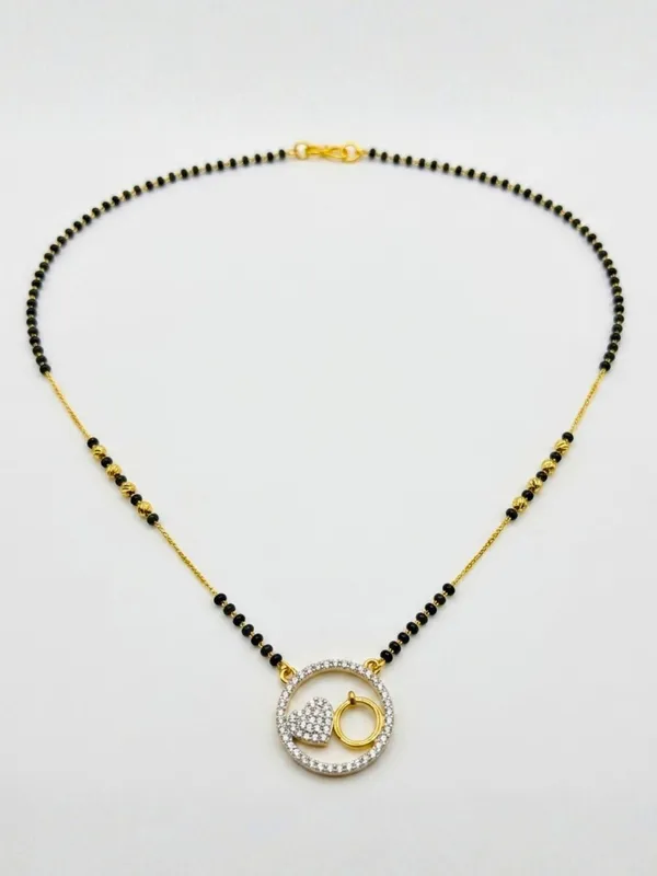 Gold-Plated_American_Diamond_Heart_&_Ring_Pendant_Mangalsutra_Necklace