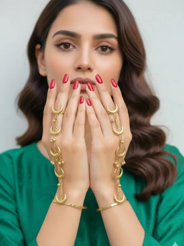 Gold_Plated_Hathphool_Ring_Bracelet
