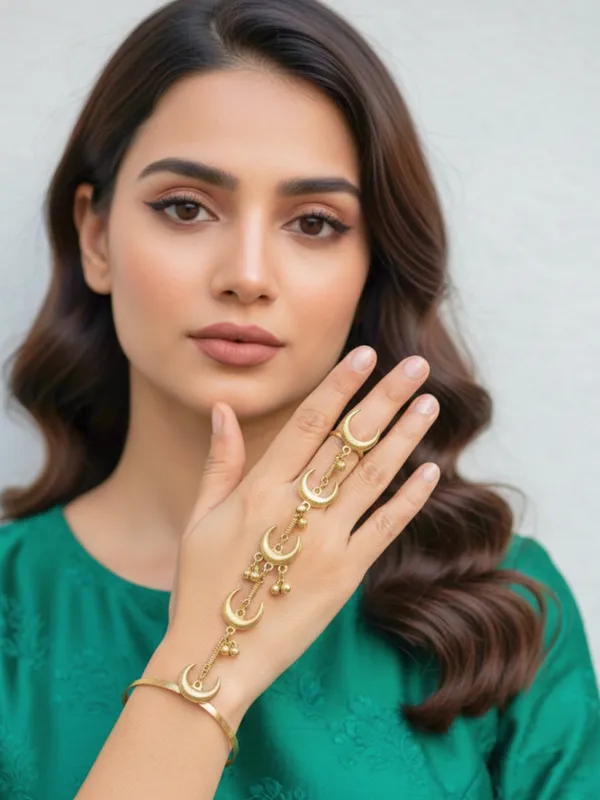 Gold_Plated_Hathphool_Ring_Bracelet