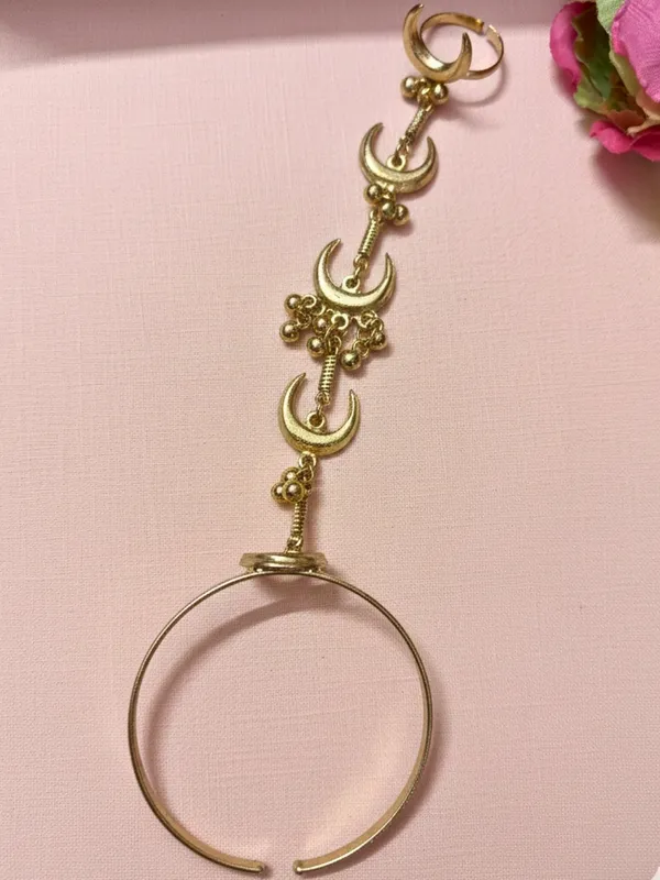 Gold_Plated_Hathphool_Ring_Bracelet