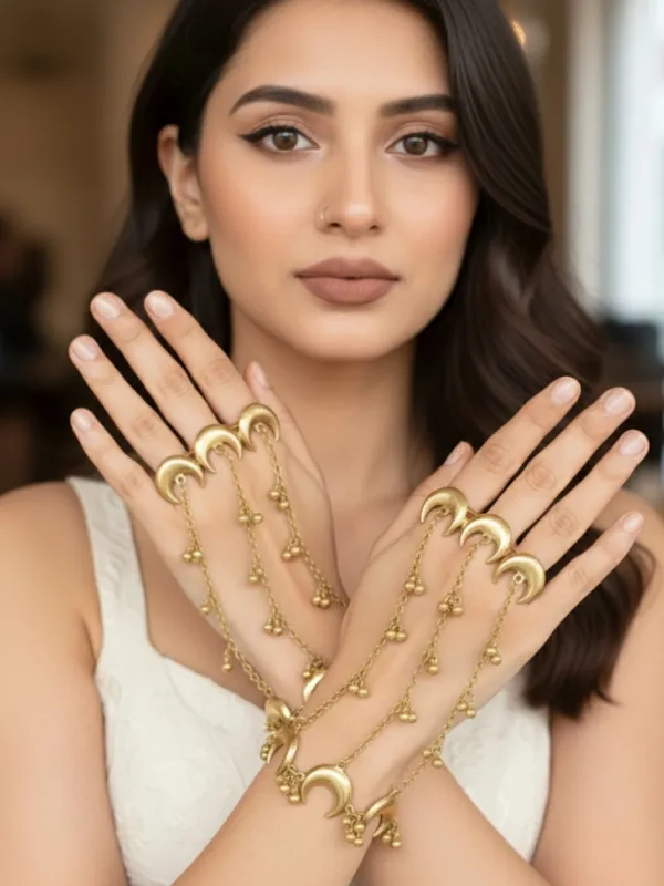Gold_Plated_Hathphool_Ring_Bracelet