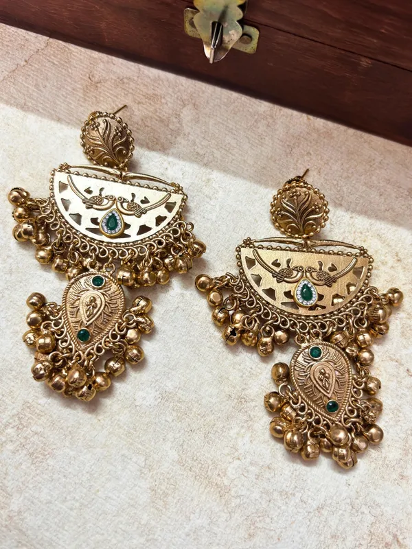 Gold-Plated_Peacock_Chandbali_Earrings