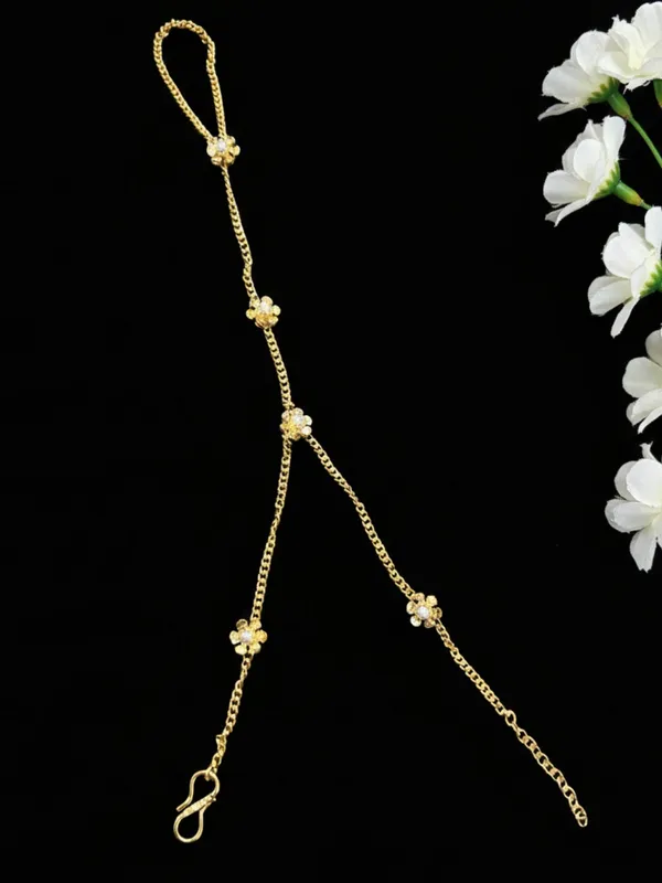 Gold-Plated_Ring_Bracelet_With_Hathphool_(One_Hand_Only)
