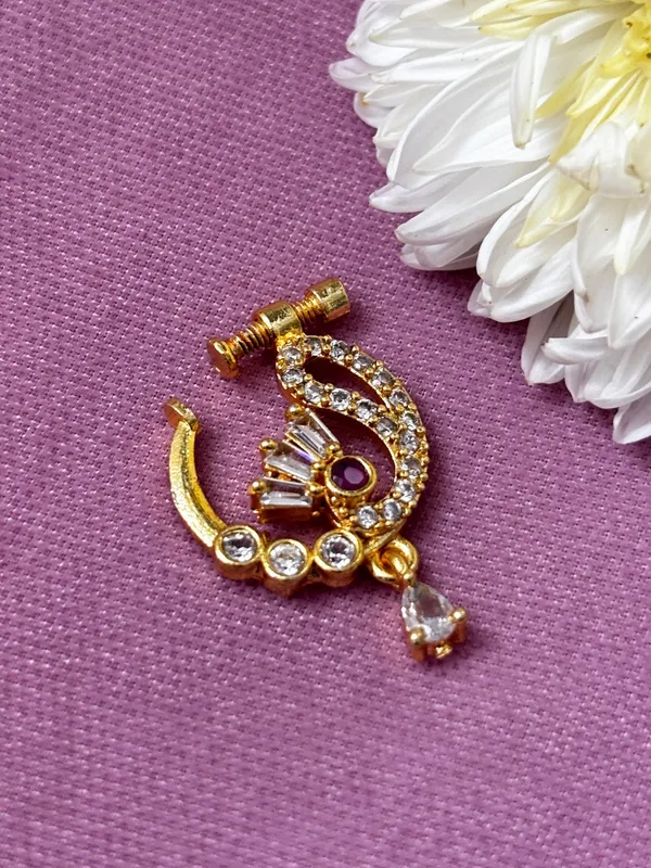 Gold-Plated_Ruby_Red_Ad_Studded_Nosepin