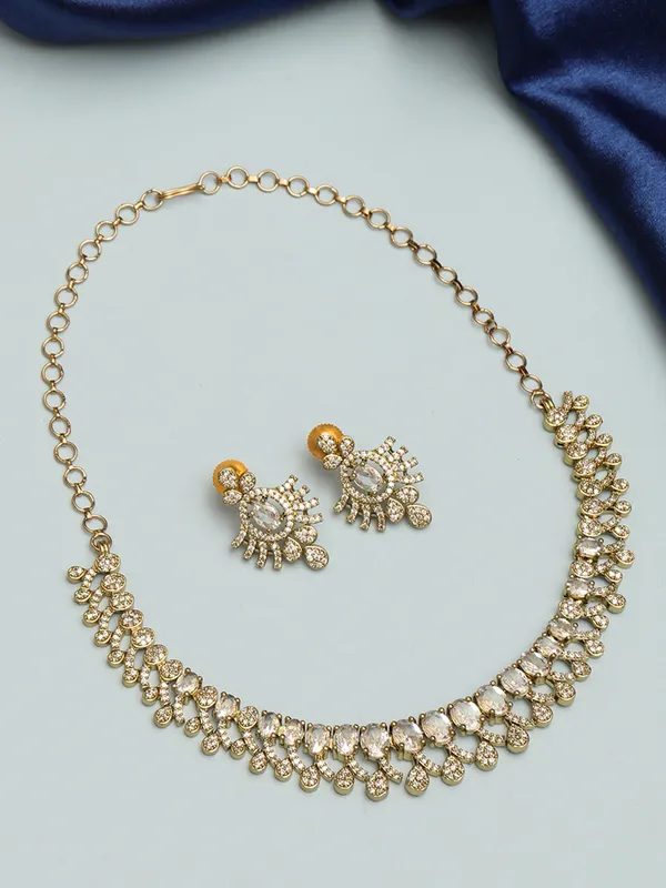 Gold-Plated_White_Ad-Studded_Jewellery_Set